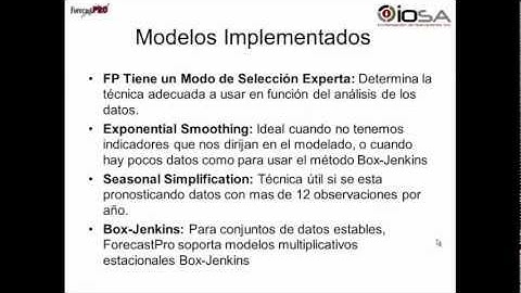 FORECAST PRO - PRESENTACION