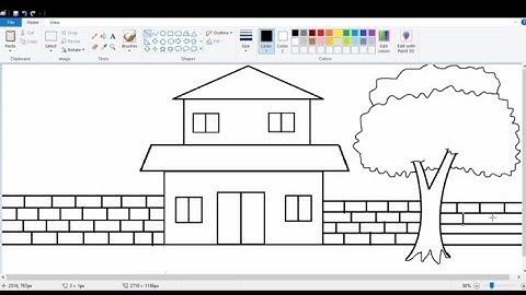 House   Drawing 🏡 ms panti house drawing  step by step 🏠 house scenery Drawing Ghar ka chitra easy 🏠