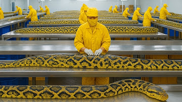 Inside the World’s Largest Snake Skin Factory: From Millions of Pythons to Fashion (Full Process)