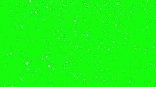 1 Hour Falling Snow Animation Green Screen / Snow Chroma Key