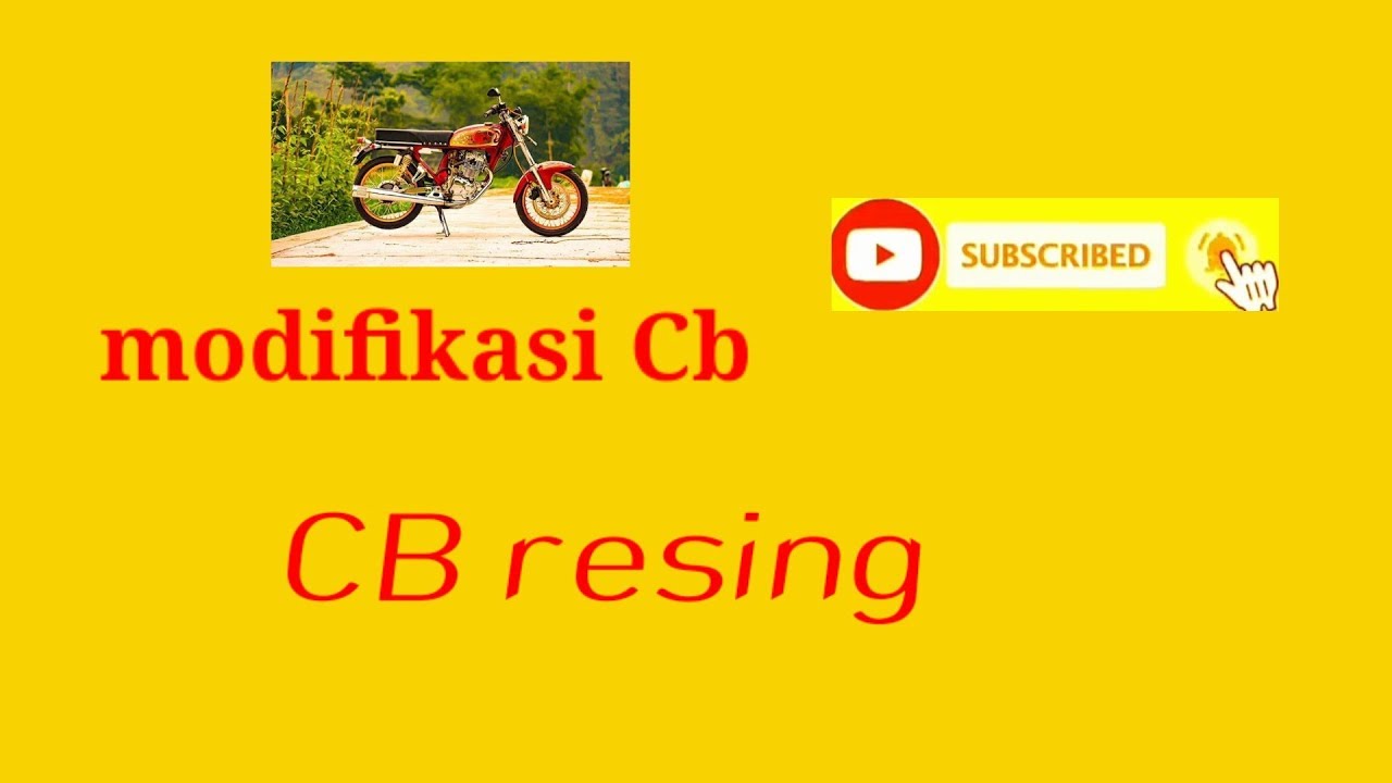 CB Indonesia modifikasi motor cb - YouTube