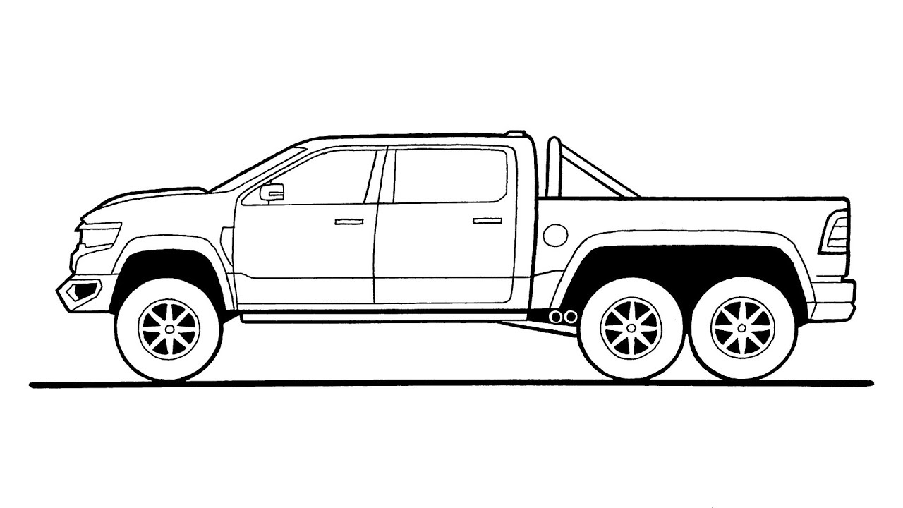 HOW TO DRAW AN ARCHED TRUCK STEP BY STEP - FOR BEGINNERS 