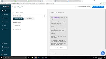Building a Facebook Chatbot in Chatfuel Linking Blocks to Facebook Ads