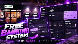 FREE FiveM Banking System | Modern ATM + Full Bank UI | MOH Banking