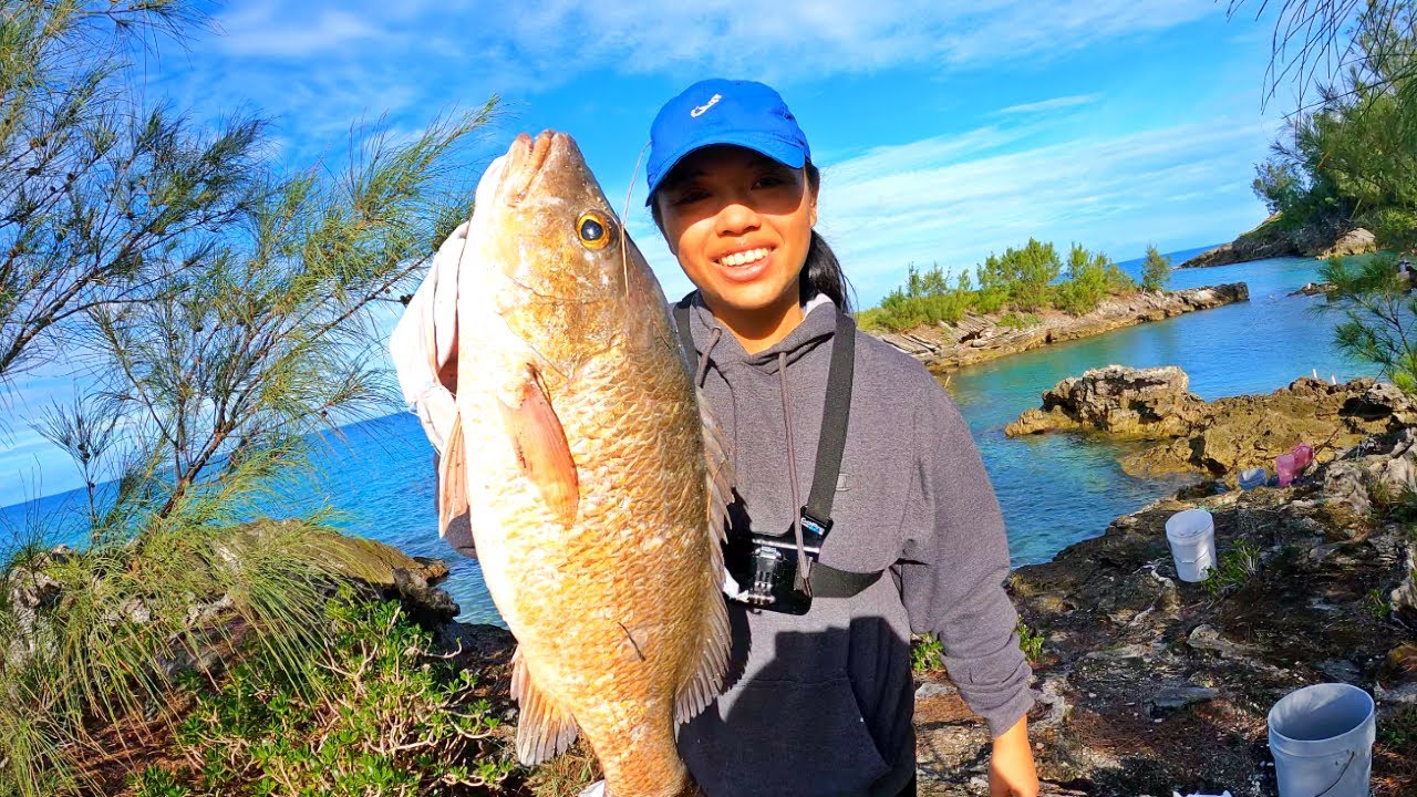 LANDED THIS FISH WITH A BROKEN ROD + New PB Grey Snapper Bermuda 