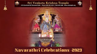 Sri Durga Navaratri Celebrations at SVK Temple -  2023