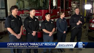'We're the first line of defense': First responders on how they saved life of officer shot