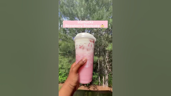 Starbucks Secret Menu🤫| 🍰STRAWBERRY SHORTCAKE 🍰