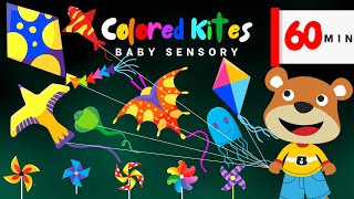 Baby Sensory Colored Kites: Newborn Videos For Babies Brain Development - Fun Animation and Music