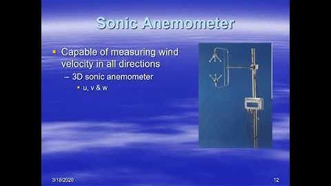 ATSC 240 Anemometers - Sonic