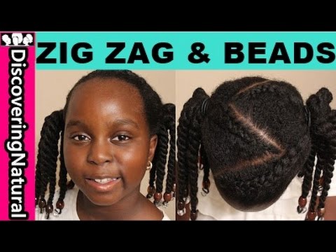 How to do Zig Zag Cornrows & Beads + 2 OPTIONS | Cute Girls Hairstyles ...