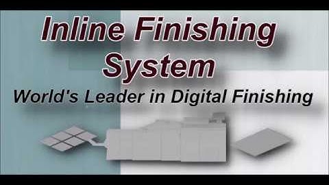 IDF 1000 - Inline Digital Finishing (slitting, cutting, creasing, folding and more)