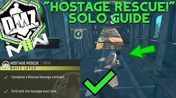MW2 DMZ "RESCUE HOSTAGE" EASY (SOLO) GUIDE! EXTRACT WITH THE HOSTAGE EVAC HELO *NEW*