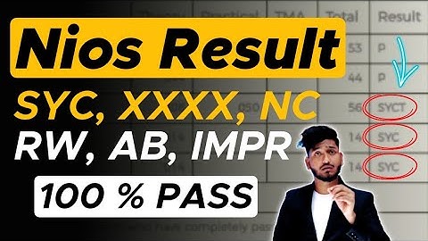 NIOS Result April 2022 XXXX, SYCP, SYCT, SYC Good News 100 % Pass in On Demand Exam within 30 days.