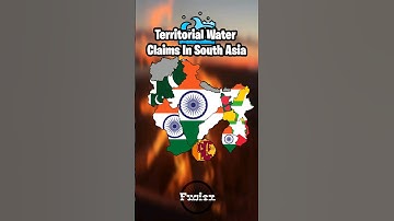 Territorial Water Claims In South Asia #usa #history #mapper #worldmap #mapper #worldmap #countrymap