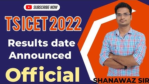 TS ICET 2022 OFFICIAL RESULT DATE |