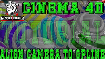 Cinema 4D|Align Camera to spline|Tutorial