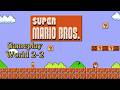 Drugi świat w Super Mario Bros (1985) World 2-2 🍄 NES Gameplay