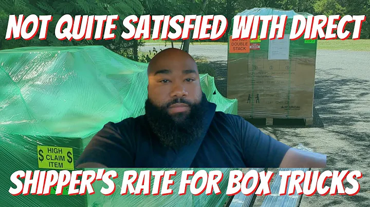 Not Quite Satisfied With This Direct Shipper's Rate For Box Trucks!! 🚚 | BOXTRUCK