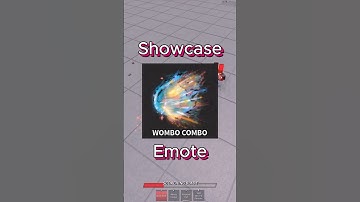 Showcase Emote Wombo Combo #roblox #thestrongestbattlegrounds #ZEZZER
