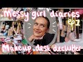 Messy girl diaries decluttering my makeup desk  tidy space tidy mind ep1  emmasrectangle