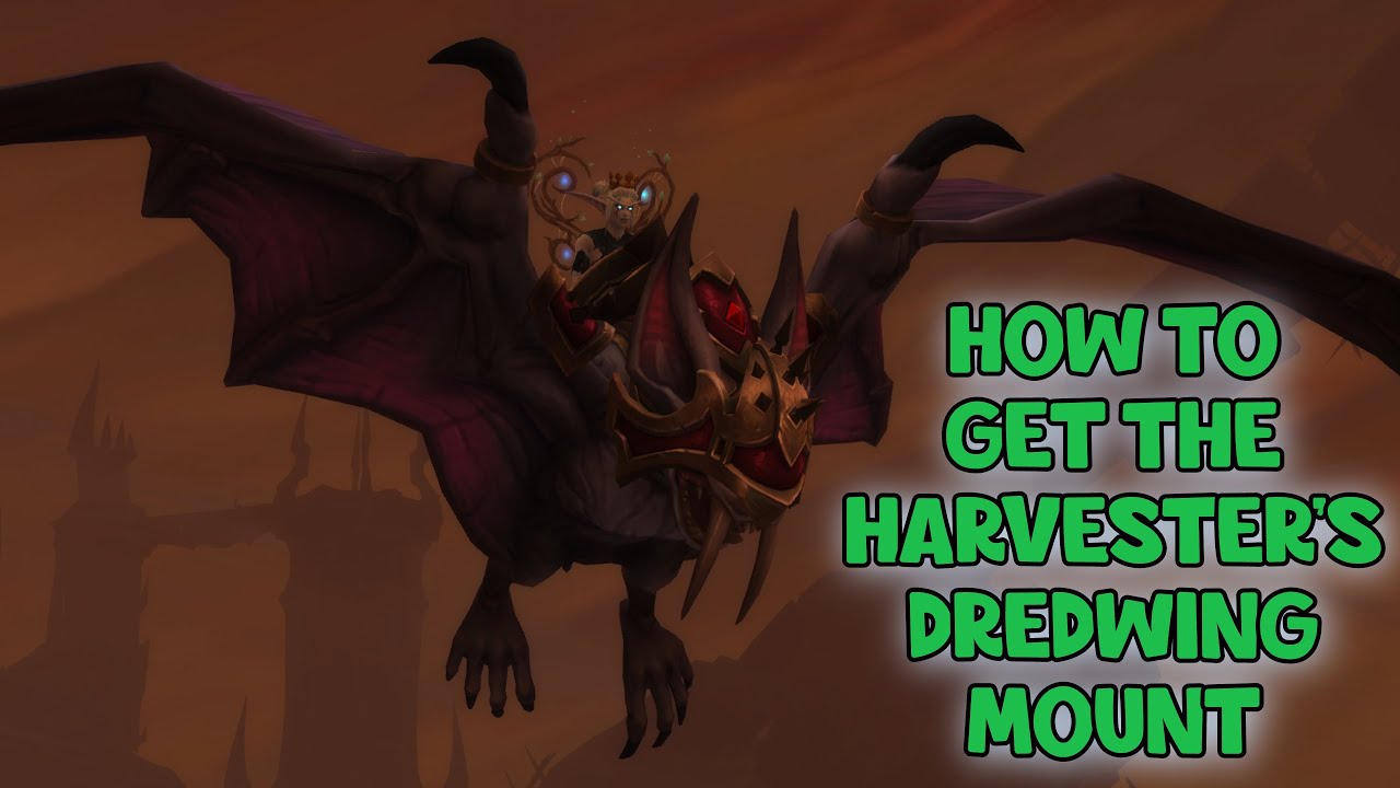WoW Shadowlands 9.1 How To Get The Harvester's Dredwing Mount