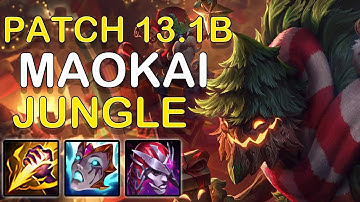 THE BETTER BOT LANE WINS EVERY GAME - Maokai Jungle Gameplay - Patch 13.1B - League of Legends
