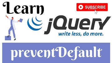 jQuery Lecture - 47 Event preventDefault Method Tutorial in Hindi / Urdu