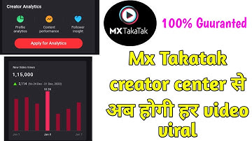 Mx Takatak app creator center new update | mx Takatak creator center se video viral kese kare |