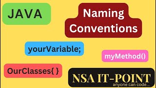 Java Naming Conventions | Methods | Variables | NSA IT-POINT #nsaitpoint