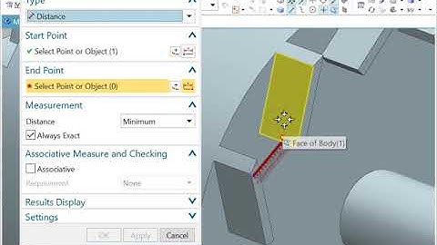 NX CAD - Projected Distance
