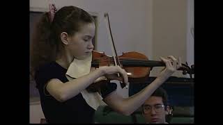 14 yr old Hilary Hahn recital. 1994-03-24 Fort Collins, CO