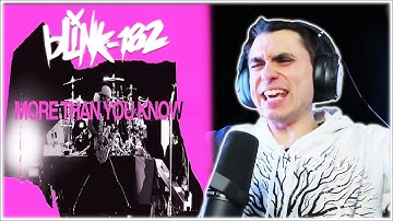 METALCORE MUSICIAN REACTS: Blink-182 -  More Than You Know (REACTION)