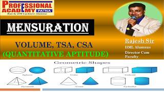 Mensuration I Volume, TSA,CSA I Rajesh Sir