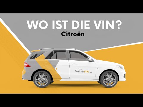 Wo befindet sich die VIN von Citroën? Überprüfen Sie den Standort und entschlüsseln Sie die VIN.