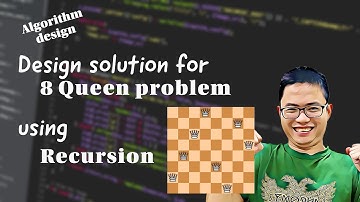 Solve 8 Queen problem using Recursion 1 - Design