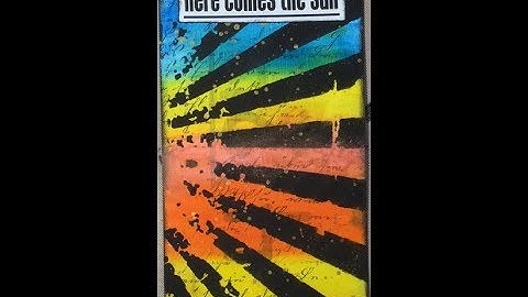 Index Card A Day ICAD # 1   " Sunshine"  A Tutorial