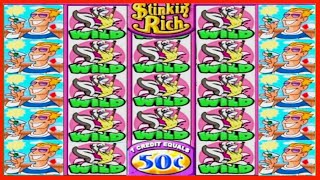 ★★JACKPOT HANDPAY★★$500 BETS★★STINKIN RICH HIGH LIMIT SLOT MACHINE BUENO DINERO MUSEUM SLOTS IGT