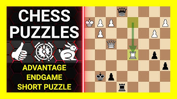 Chess Puzzles to Practice. Themes: Advantage, Endgame, Short puzzle. Learn Chess
