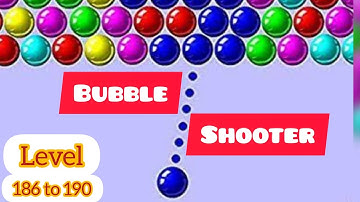 Bubble shooter mobile game 🎮 | bubble shooter level 186 to 190