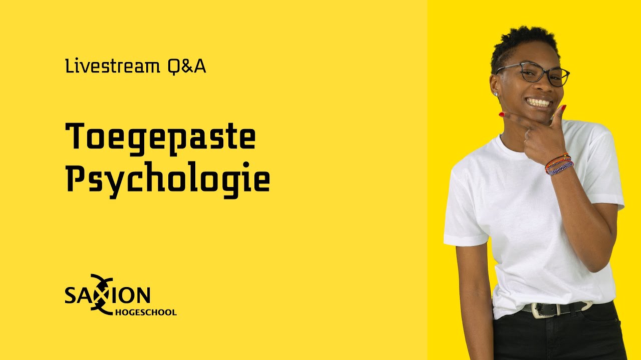 Toegepaste Psychologie livestream Q&A - Online open dagen | Hogeschool