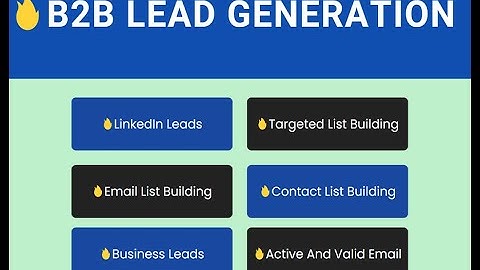 Do targeted b2b lead generation, linkedin lead generation, web scraping, Data  mining