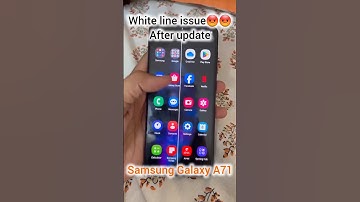 White Line on Samsung Galaxy A71😡😡#shortsfeed #shortsfeed #youtubeshorts #samsung