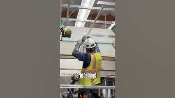 Grid Ceilings #norcalcarpenterstraining #union #tbar #construction #apprentice #fyp