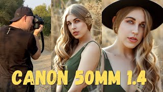 Canon 50mm 1.4 Natural Light Portrait Photoshoot BTS | Best Lens for Beginners