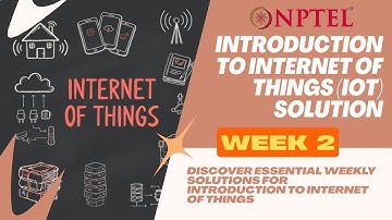 NPTEL Assignment 2 | Week 2 | Introduction to Internet of Things | 2025 | #nptel2025 | #swayam
