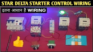 Star Delta Starter Control Wiring! Star Delta Starter Connection with Tense ERV-YU Timer!