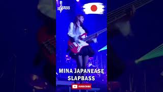 MINA Japanese Slap Bassist ❤😍 #chamisbass #basstabs