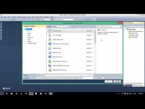 How to Run Visual Studio 2010 Create C++ Hello World Program