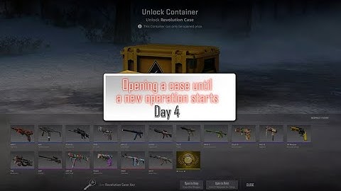 Opening a case until a new CS2 operation starts - Day 4